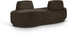 Argyle Chenille Fabric Chaise/Loveseat