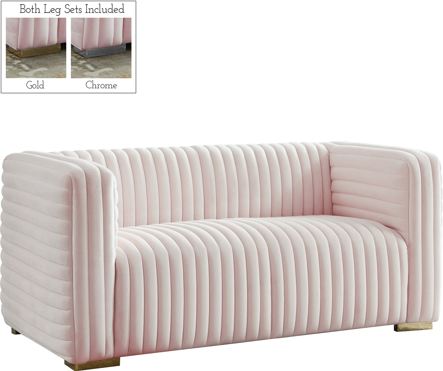 Ravish Velvet Loveseat