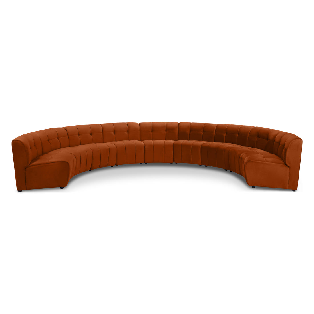 Limitless Cognac Velvet 9pc. Modular Sectional