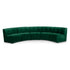 Limitless Green Velvet 5pc. Modular Sectional