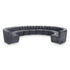 Limitless Grey Velvet 12pc. Modular Sectional