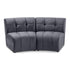 Limitless Grey Velvet 2pc. Modular Sectional