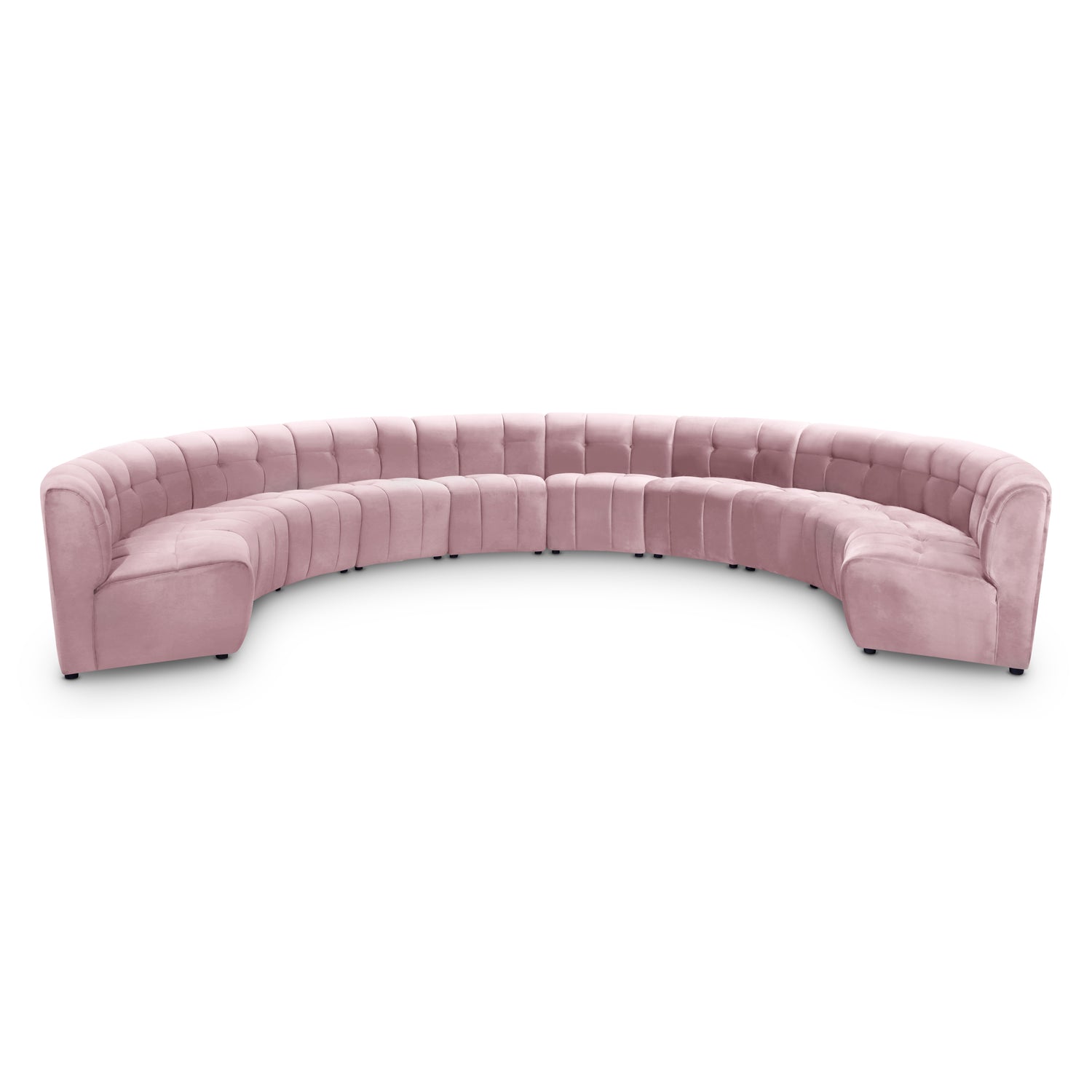 Limitless Pink Velvet 10pc. Modular Sectional