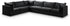 Jacob Black Velvet Modular Sectional