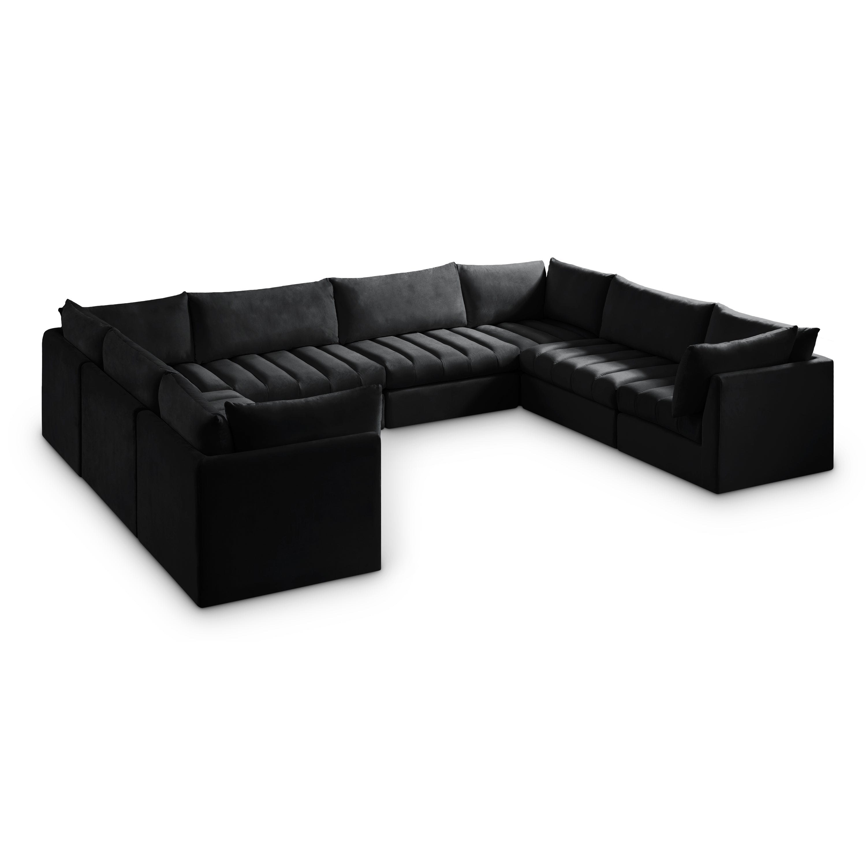 Jacob Black Velvet Modular Sectional