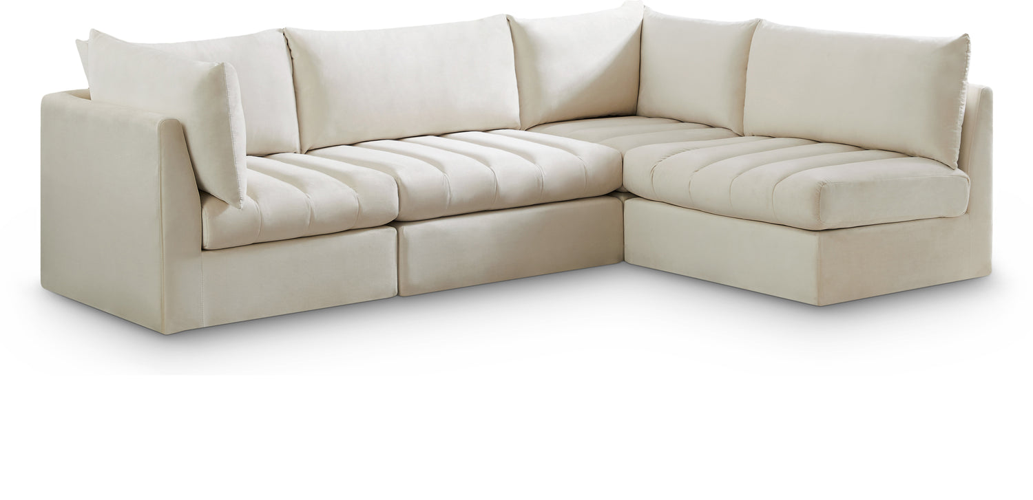 Jacob Cream Velvet Modular Sectional