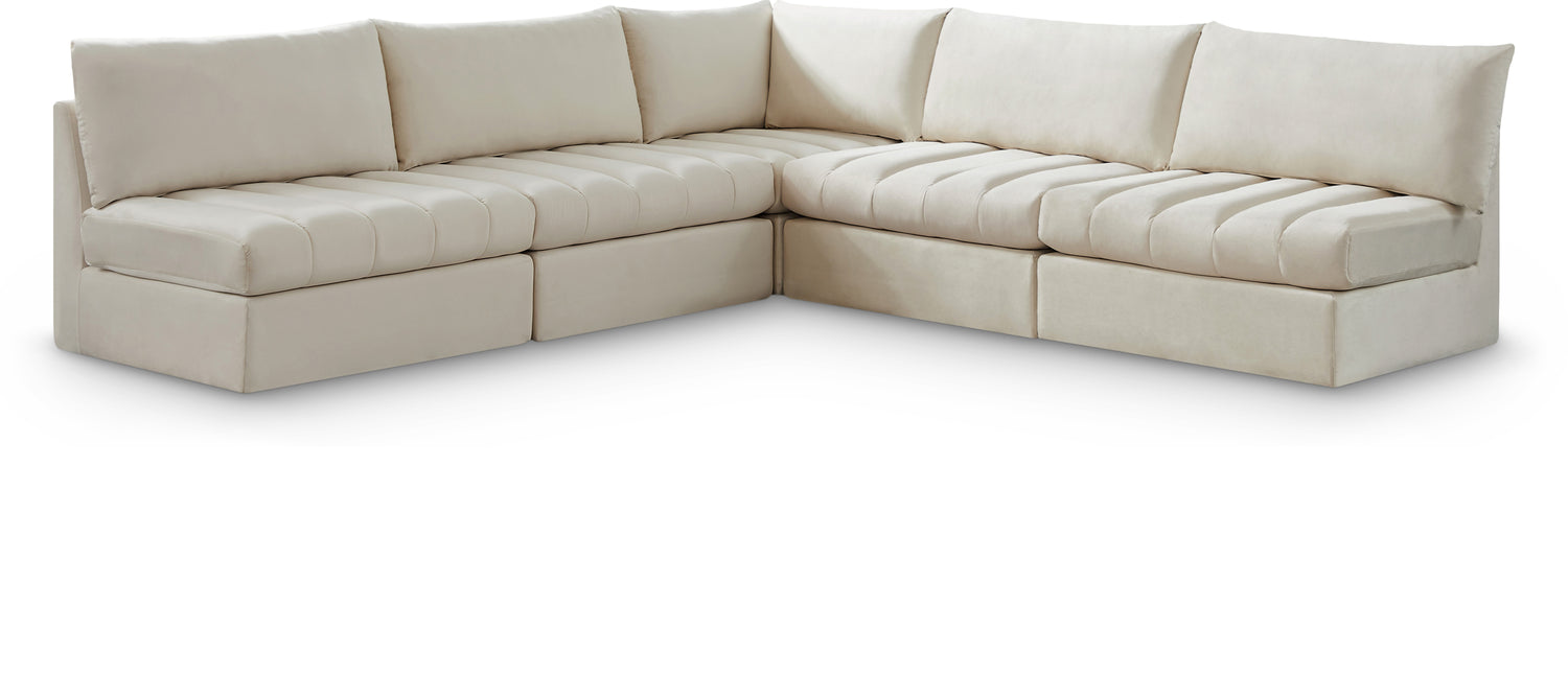 Jacob Cream Velvet Modular Sectional