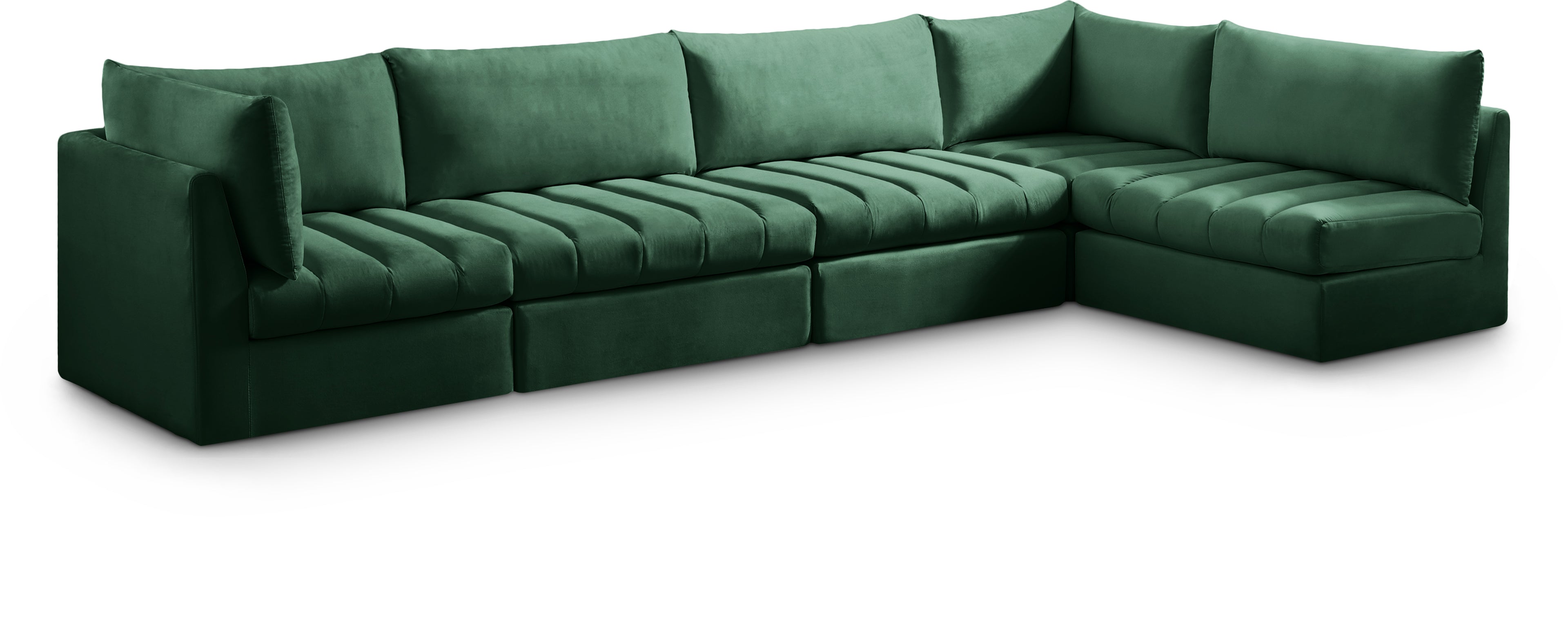 Jacob Green Velvet Modular Sectional