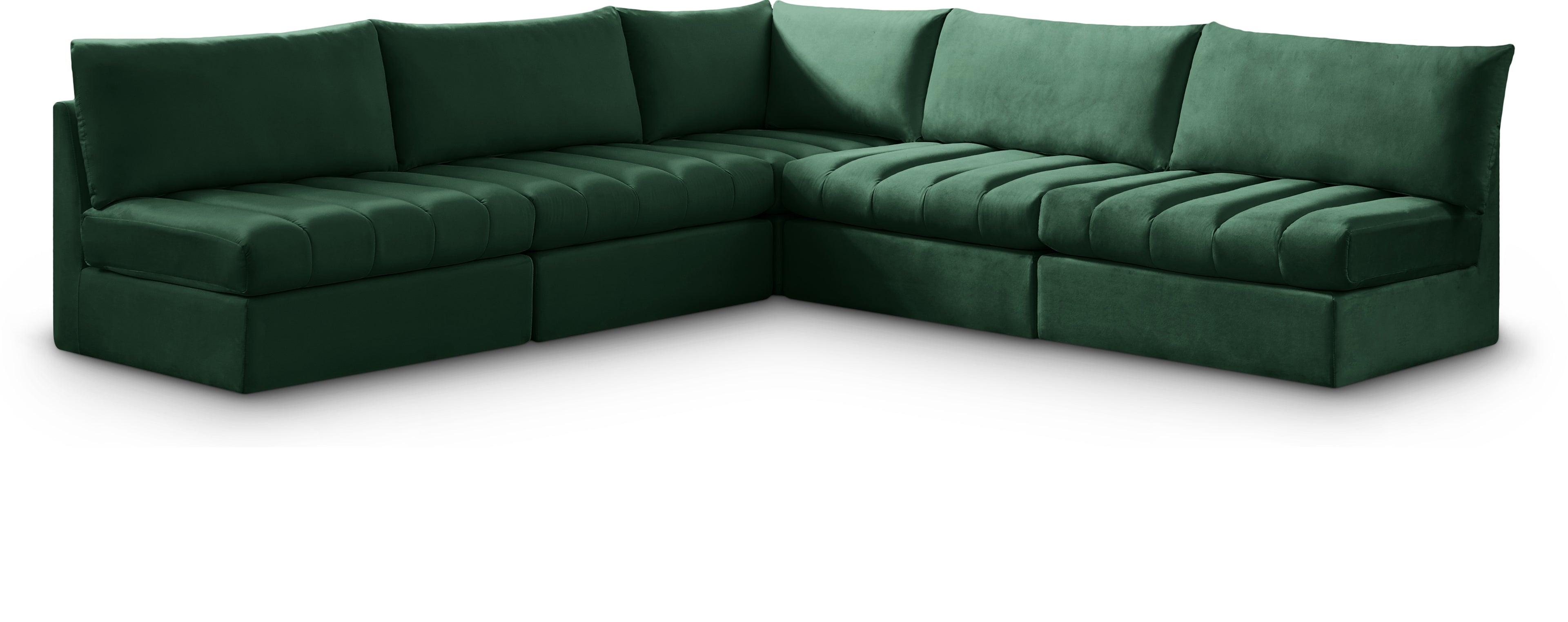 Jacob Green Velvet Modular Sectional