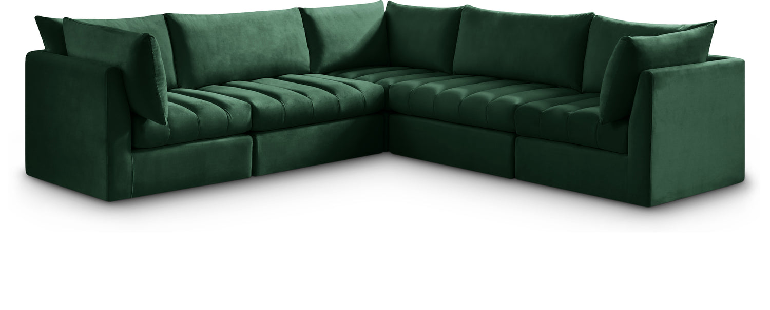 Jacob Green Velvet Modular Sectional