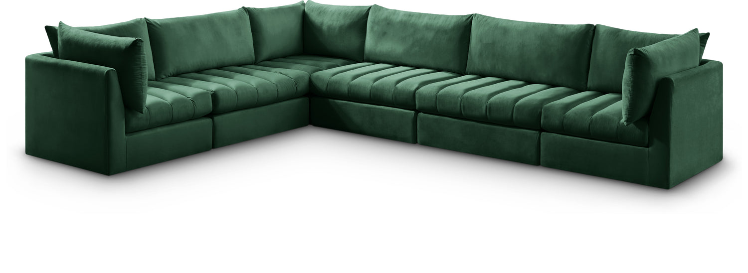 Jacob Green Velvet Modular Sectional