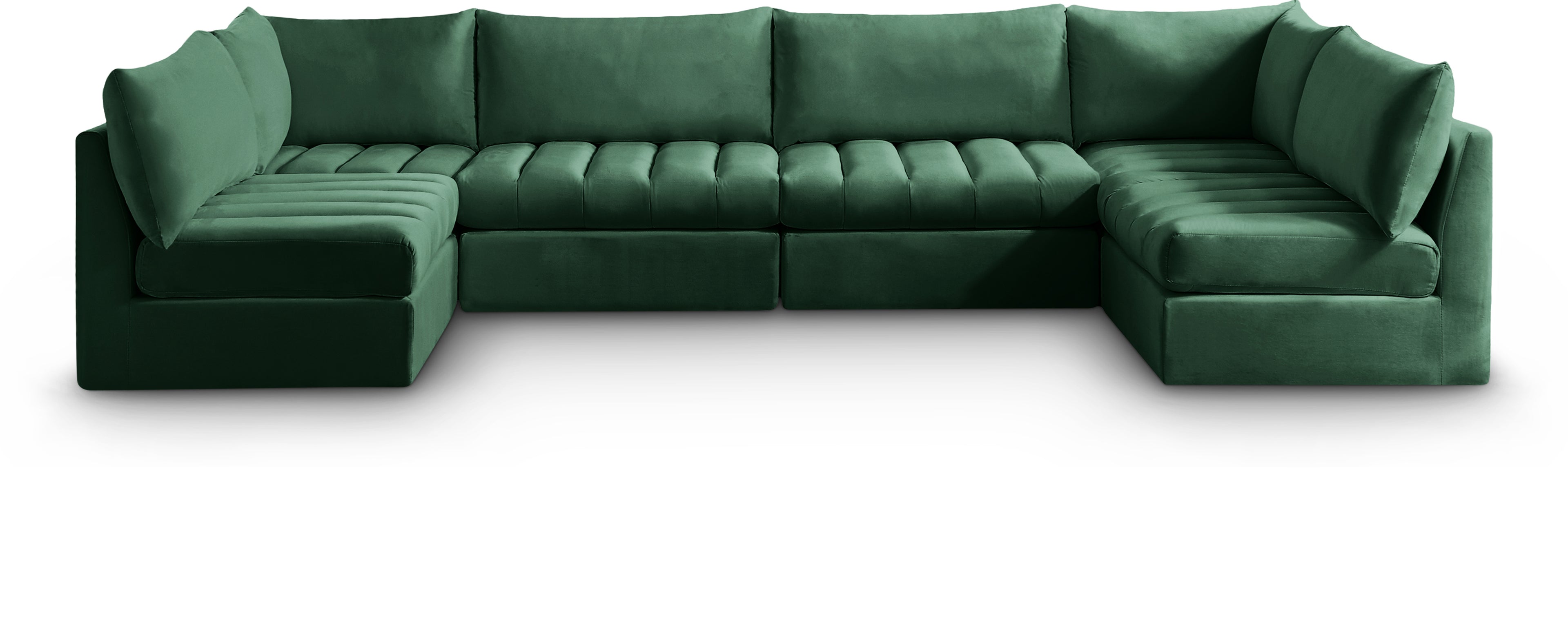 Jacob Green Velvet Modular Sectional