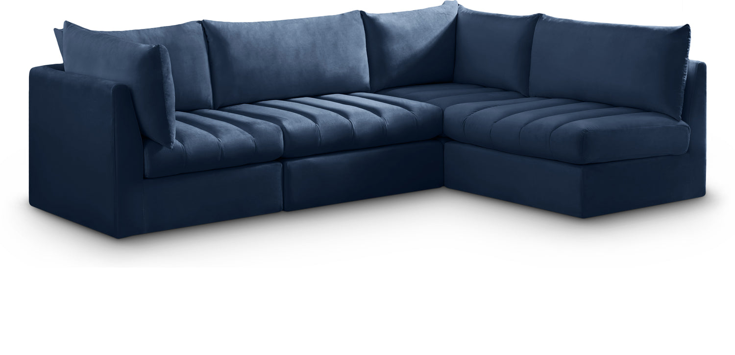 Jacob Navy Velvet Modular Sectional