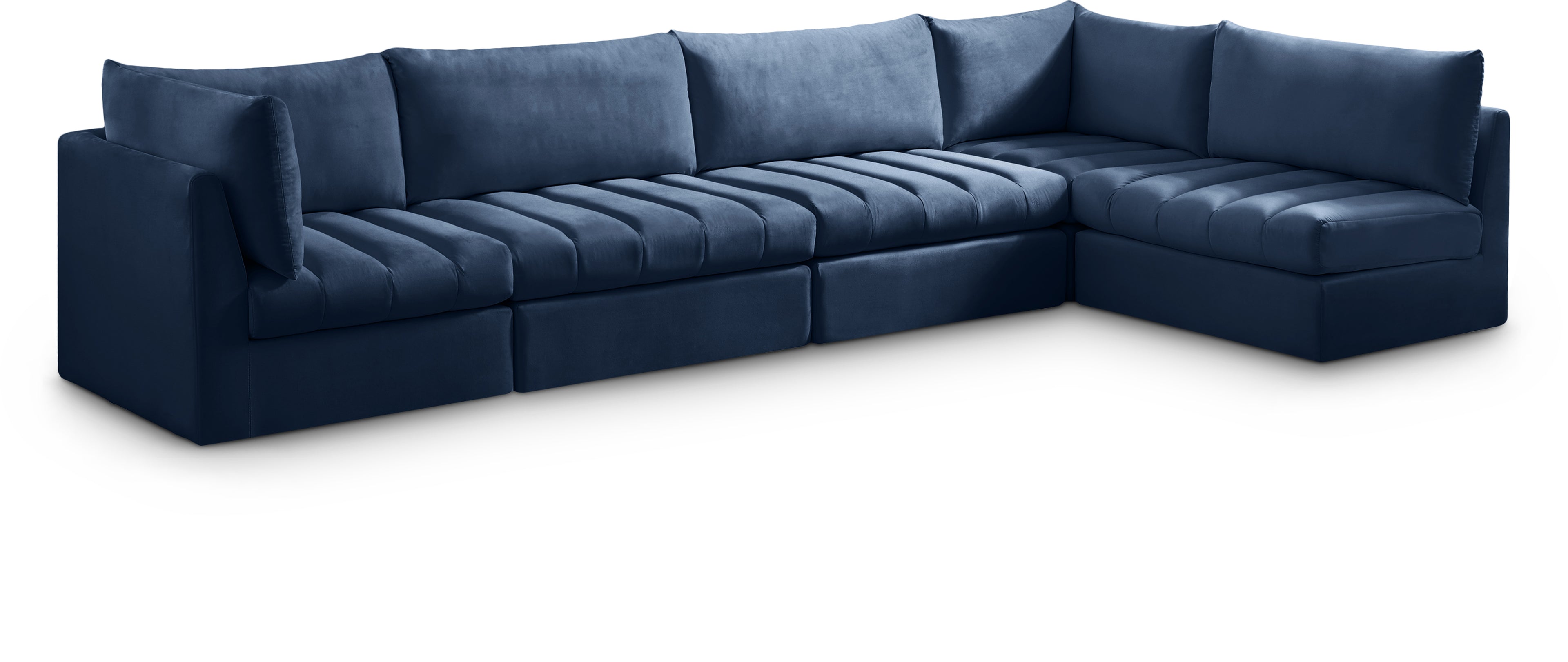 Jacob Navy Velvet Modular Sectional