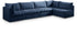 Jacob Navy Velvet Modular Sectional