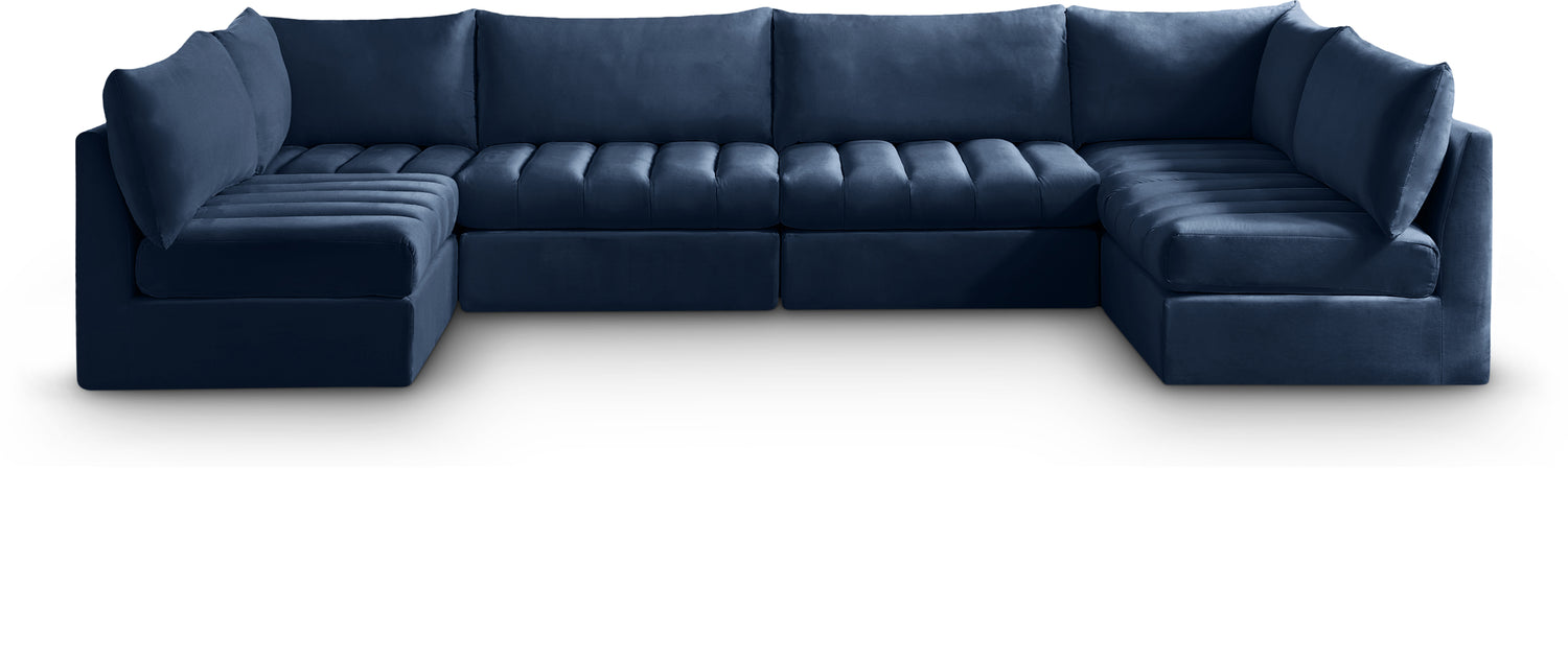 Jacob Navy Velvet Modular Sectional