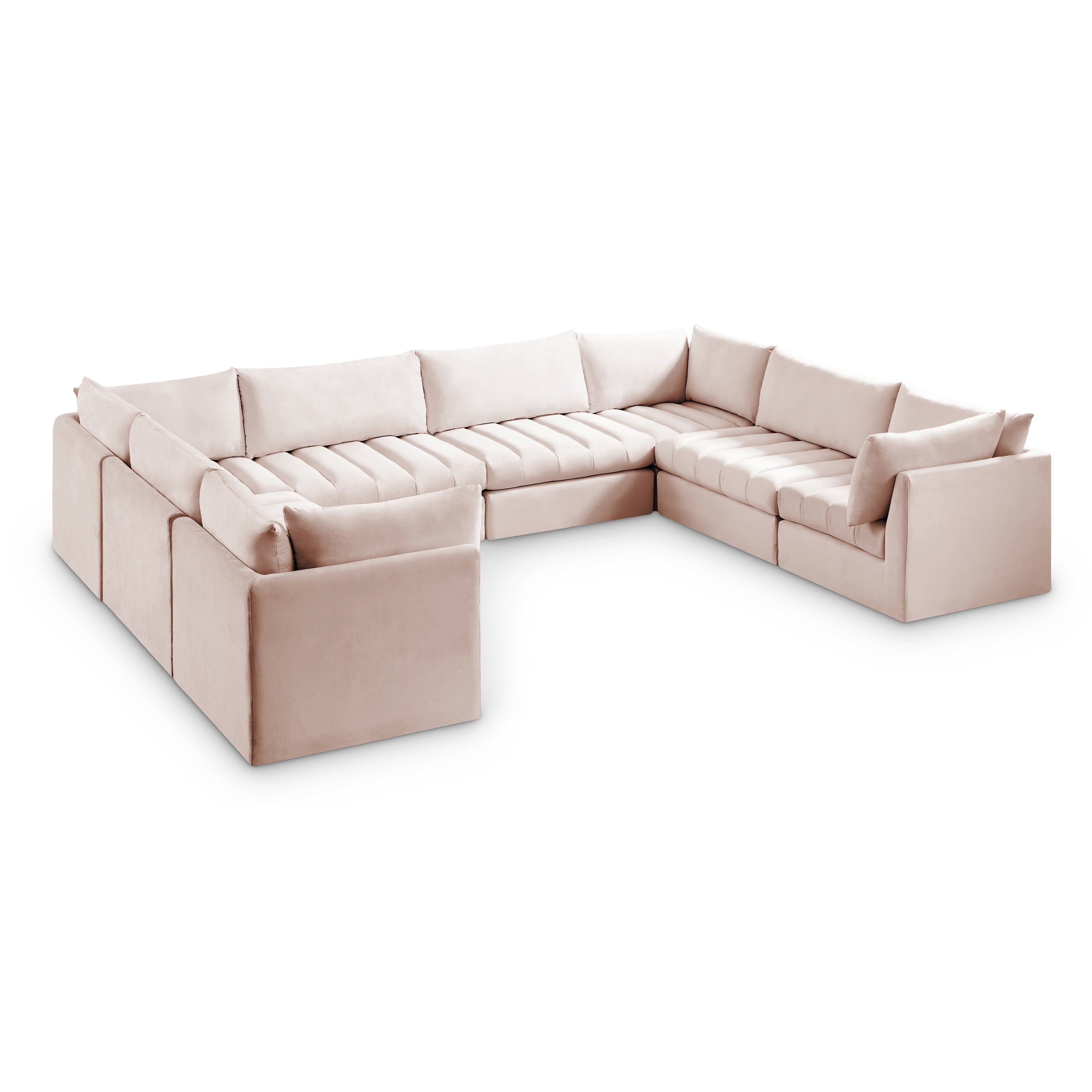 Jacob Pink Velvet Modular Sectional