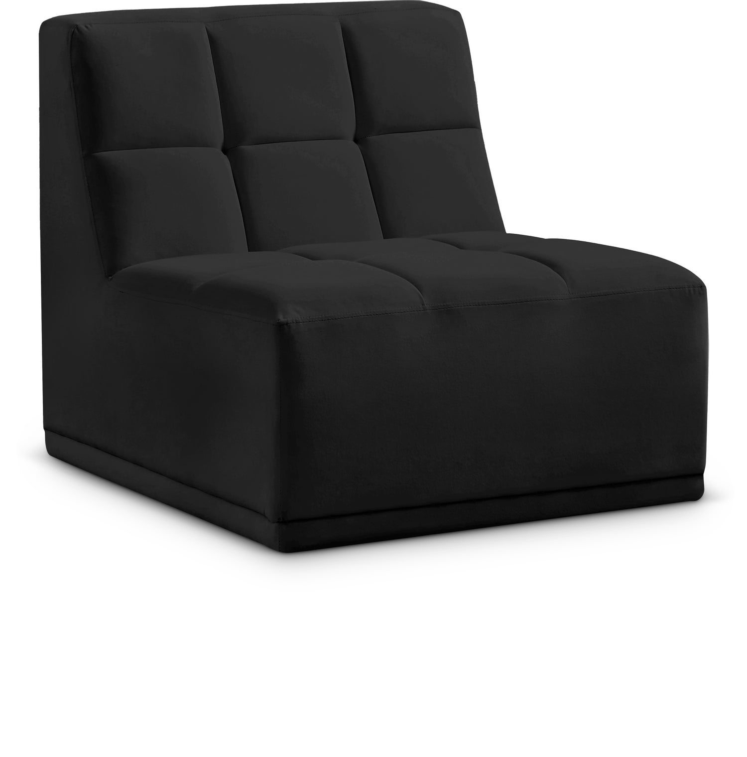 Relax Velvet Armless Chair