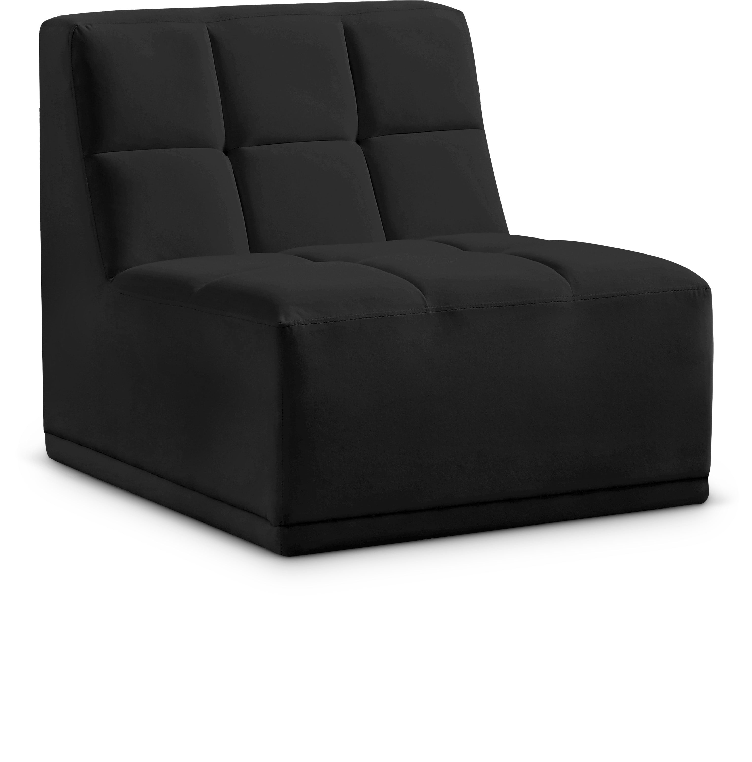 Relax Velvet Armless Chair