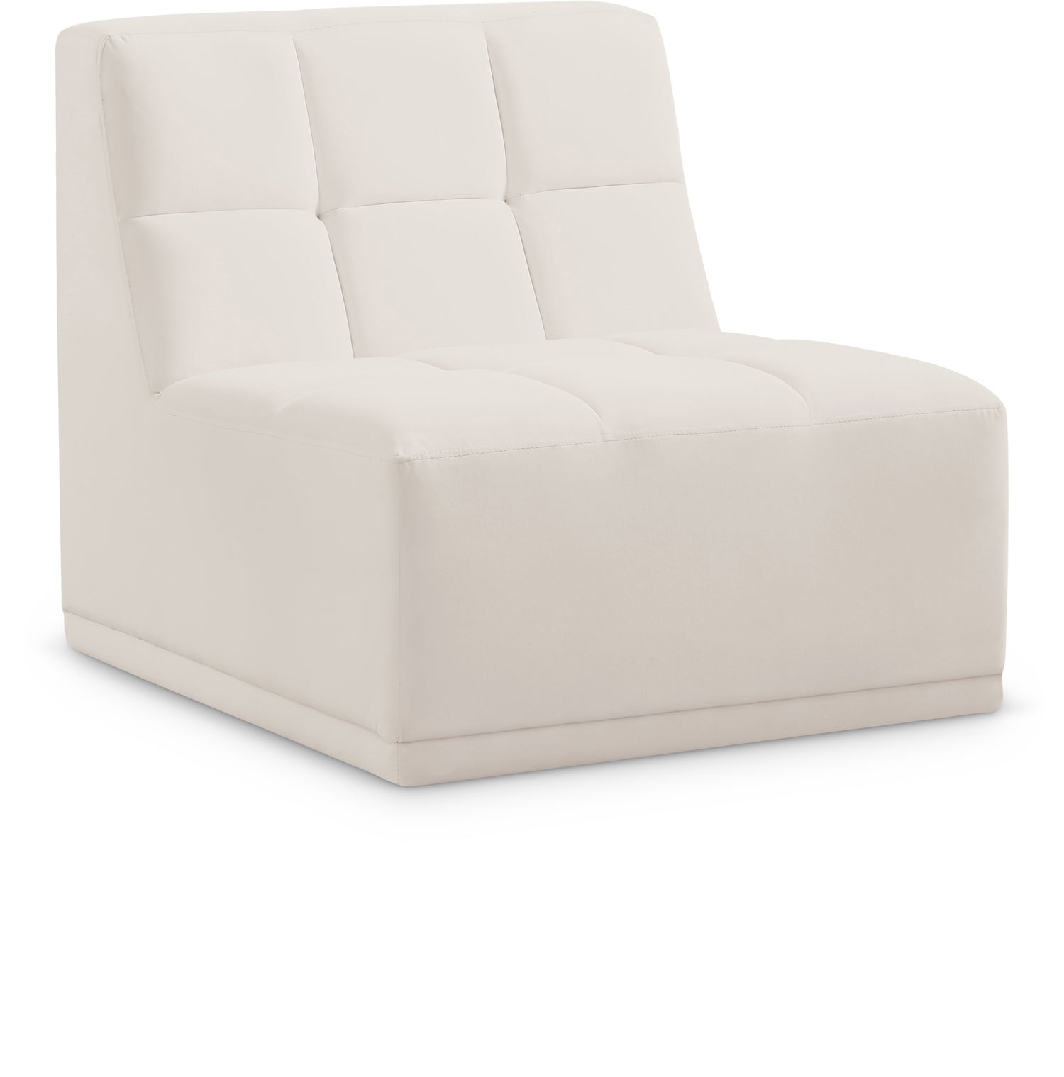 Relax Velvet Armless Chair