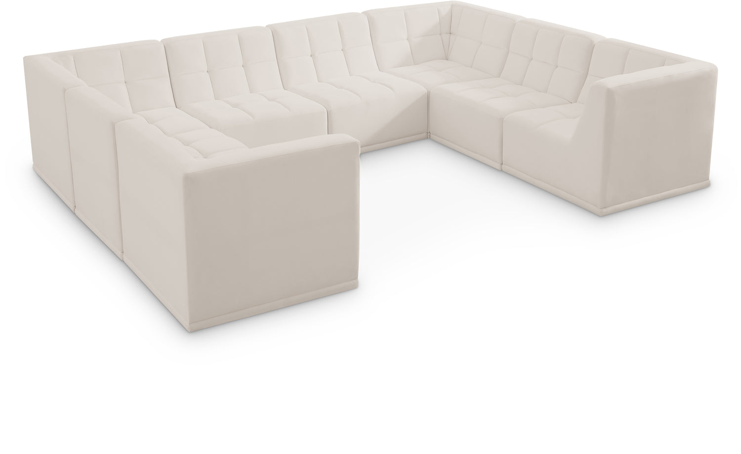 Relax Cream Velvet Modular Sectional