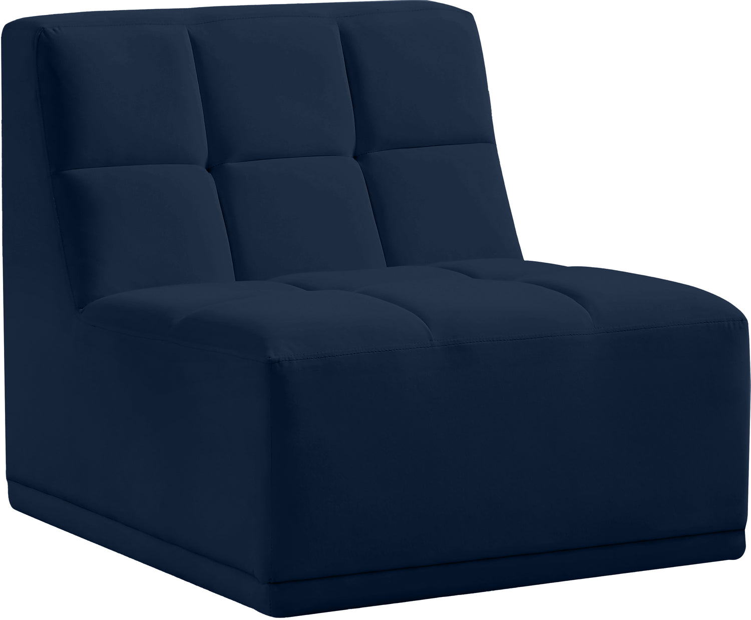 Relax Velvet Armless Chair