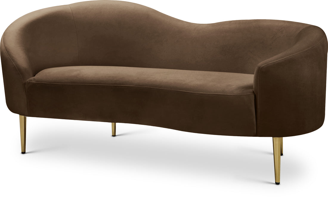 Ritz Velvet Loveseat