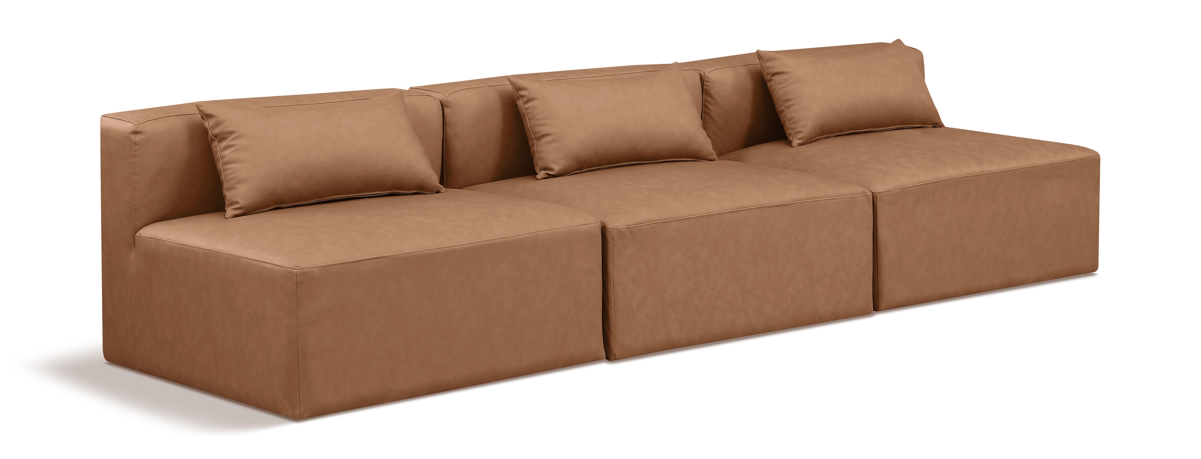 Cube Vegan Leather Modular Sofa