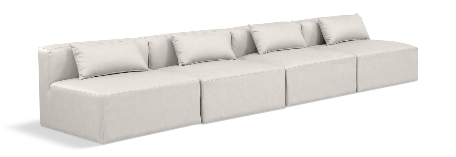 Cube Vegan Leather Modular Sofa