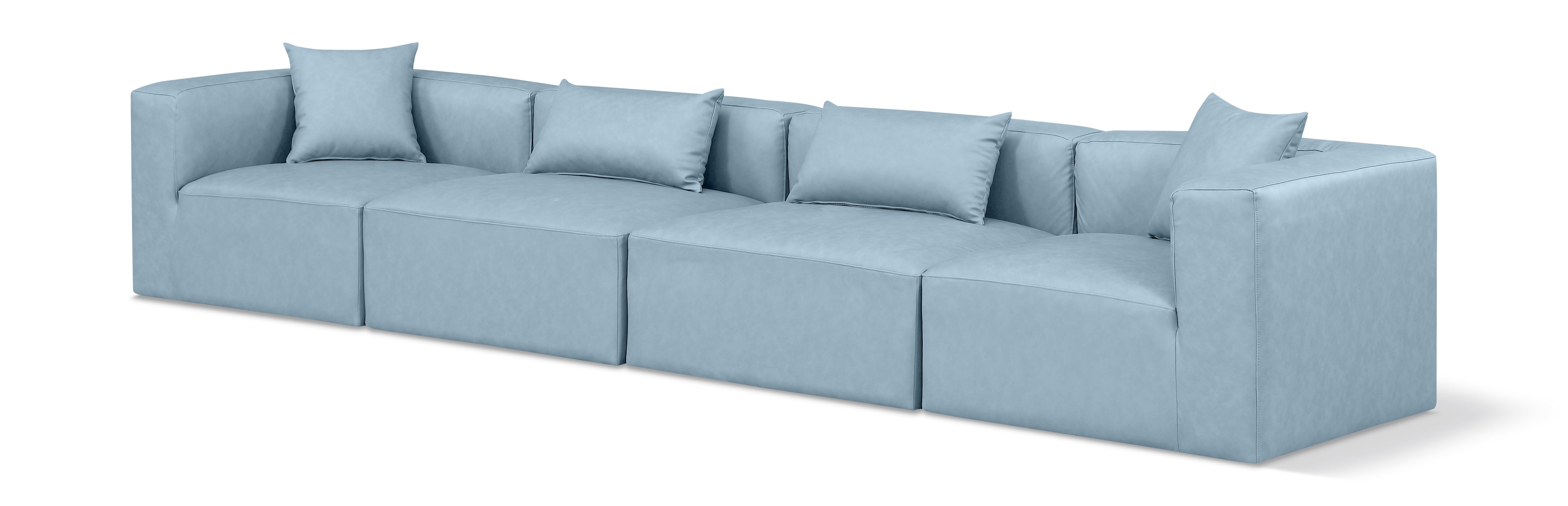 Cube Light Vegan Leather Modular Sofa