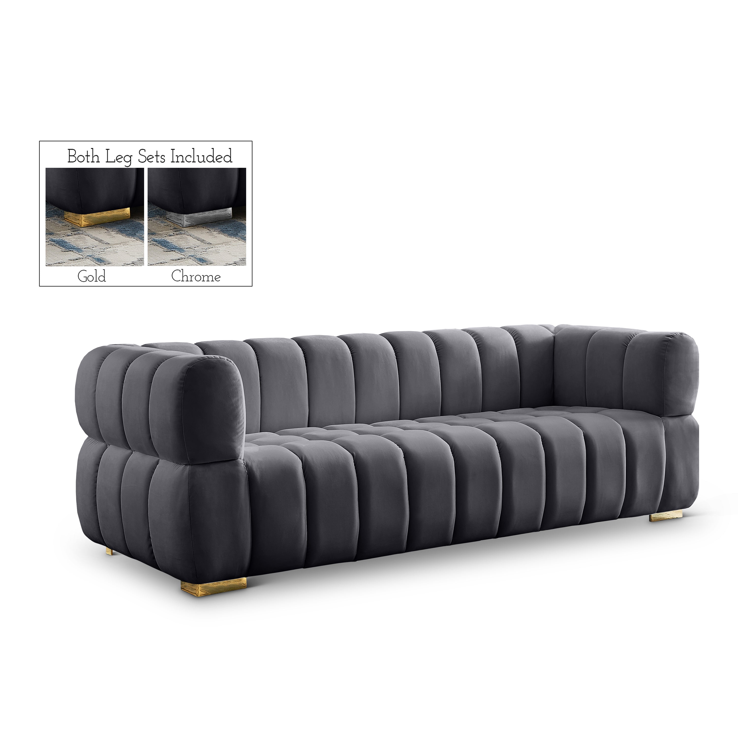 Gwen Velvet Sofa