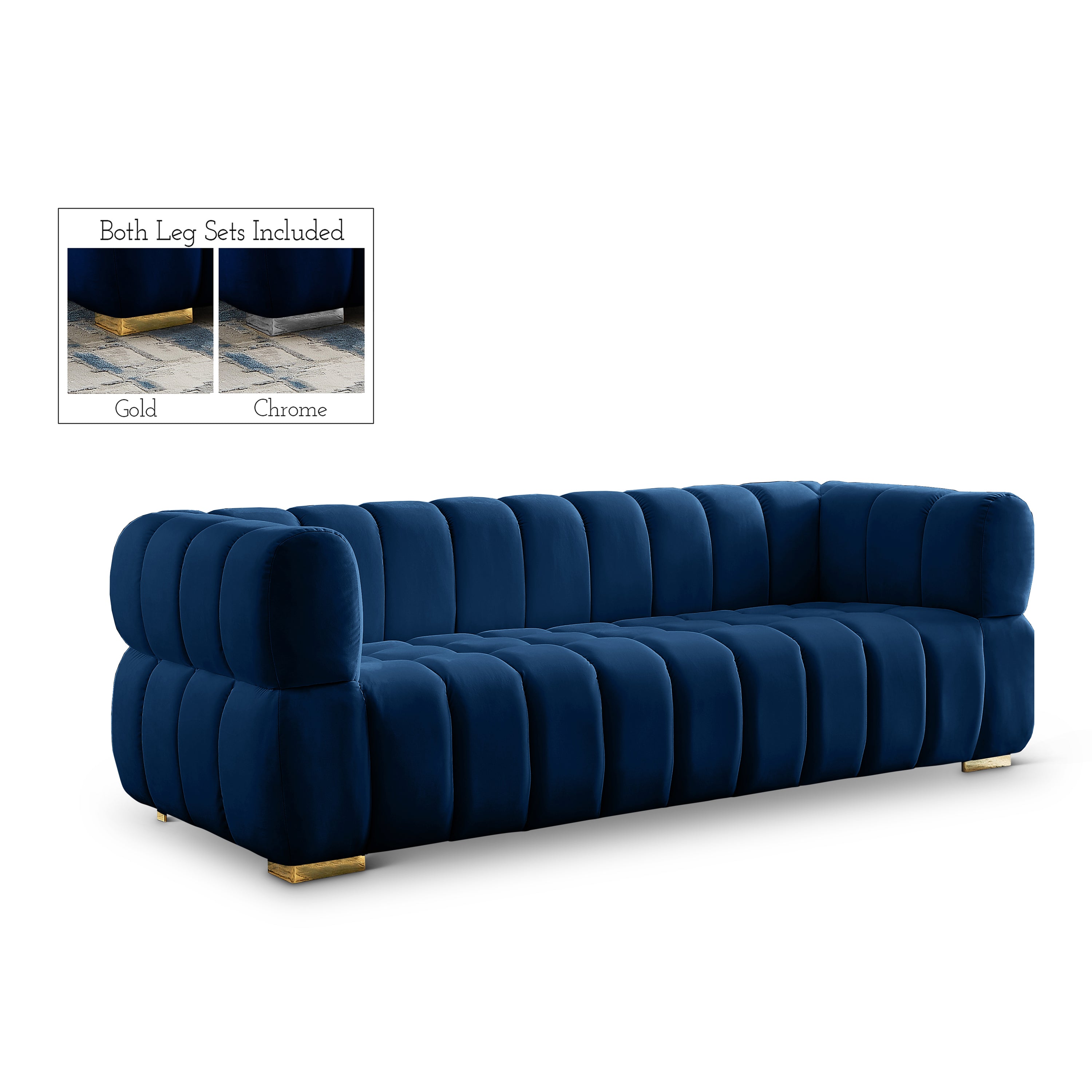 Gwen Velvet Sofa