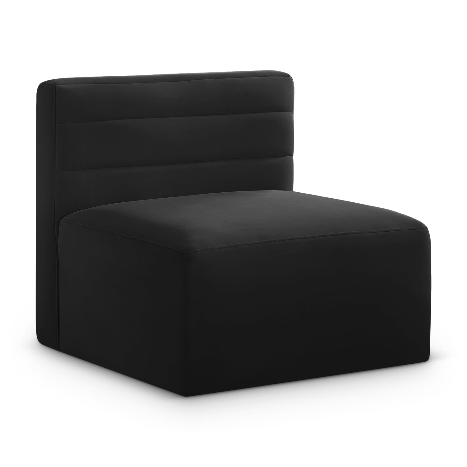 Quincy Velvet Modular Armless Chair