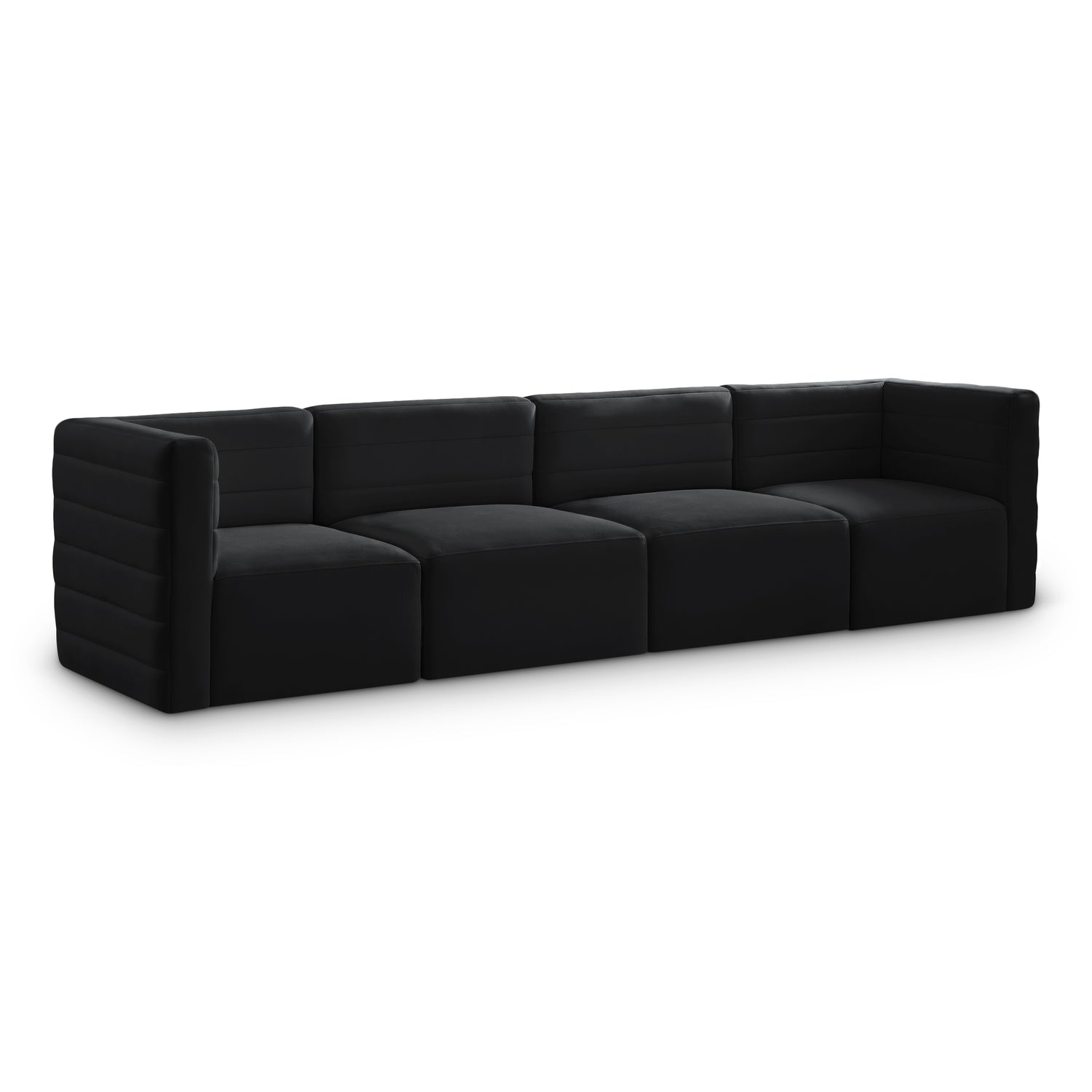 Quincy Velvet Modular Sofa