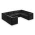 Quincy Black Velvet Modular Sectional