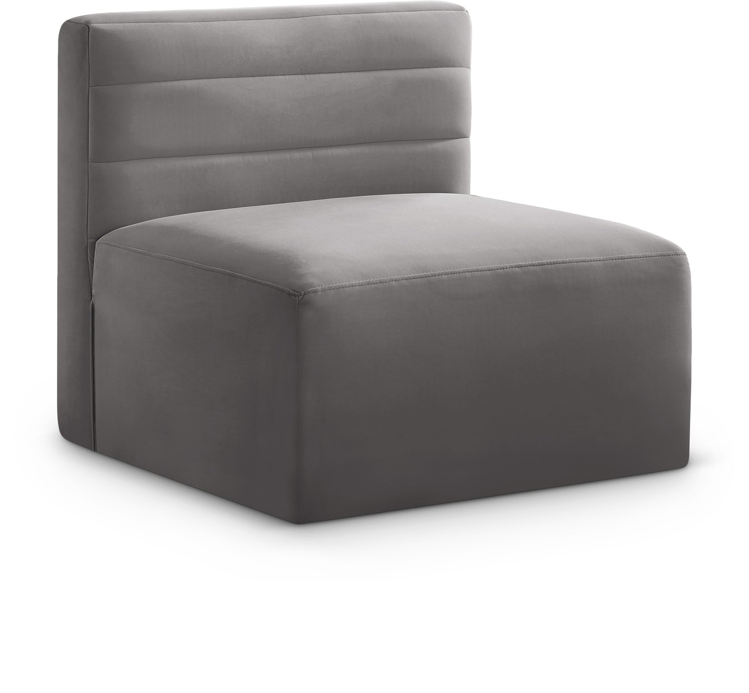 Quincy Velvet Modular Armless Chair