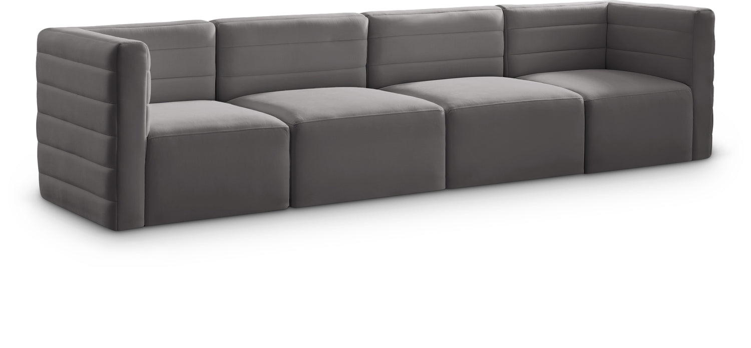 Quincy Velvet Modular Sofa