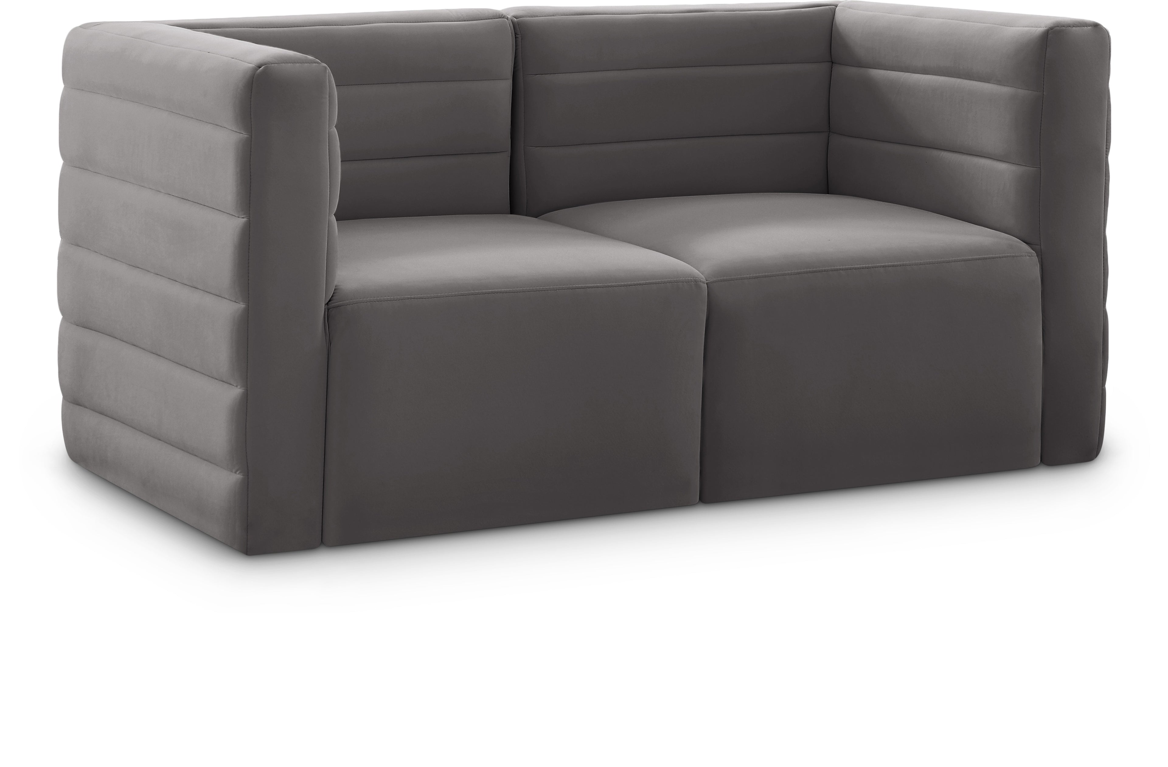 Quincy Velvet Modular Sofa