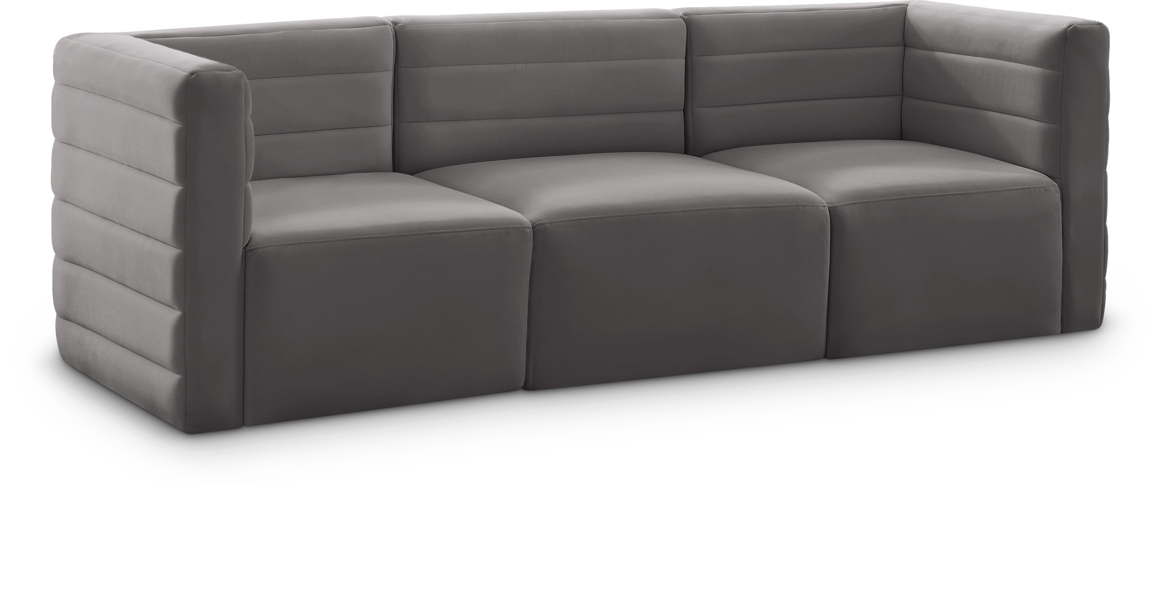 Quincy Velvet Modular Sofa