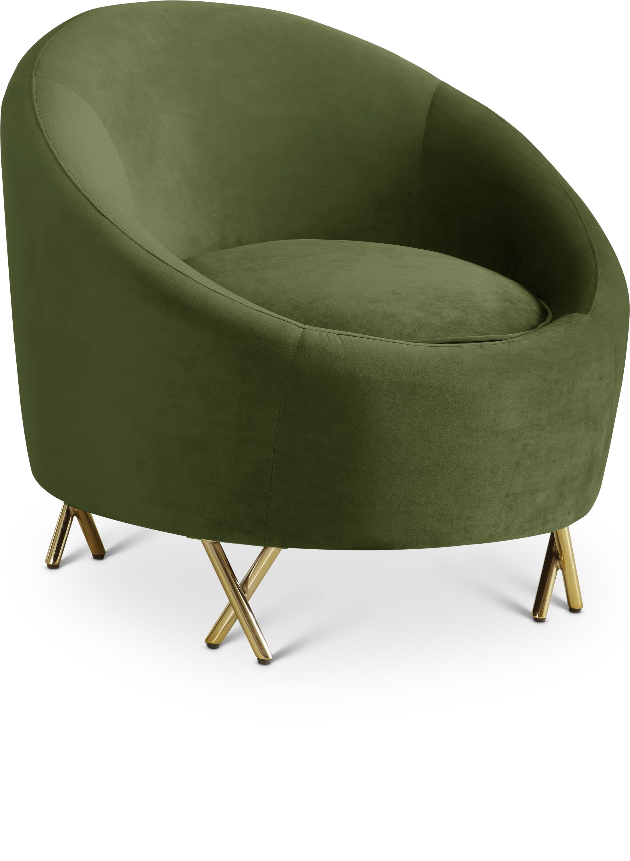 Serpentine Velvet Chair