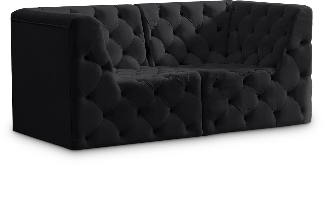 Tuft Velvet Modular Sofa