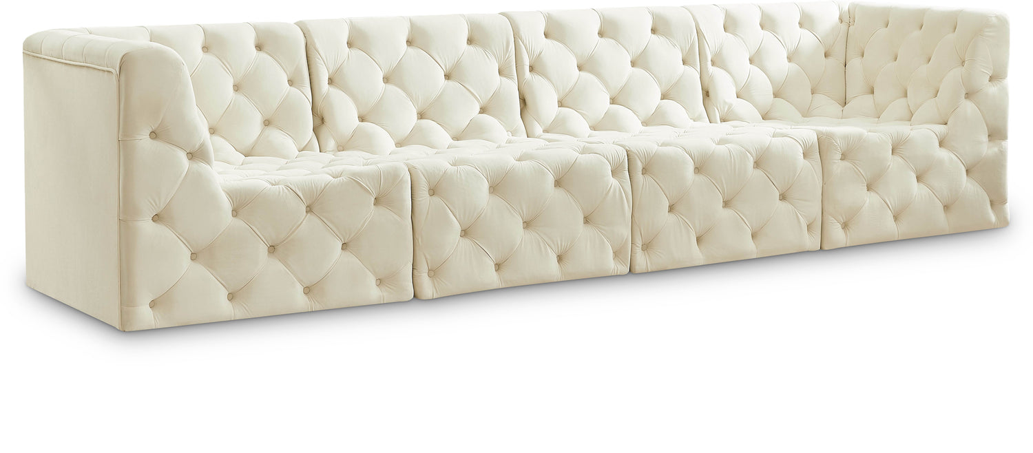 Tuft Velvet Modular Sofa