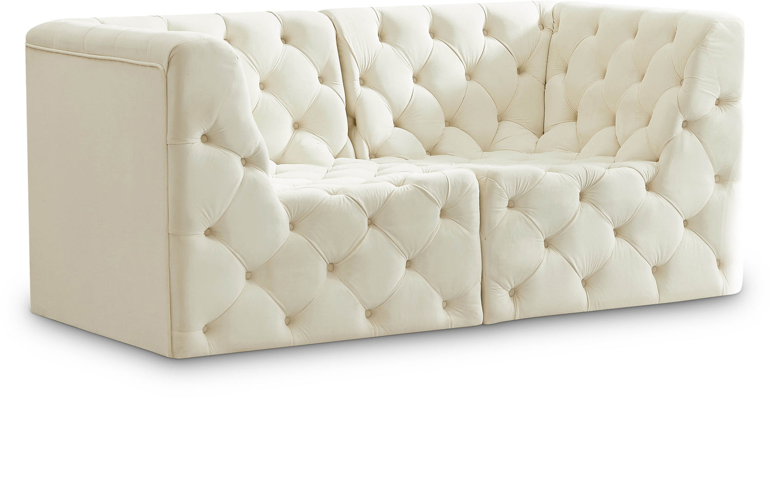 Tuft Velvet Modular Sofa