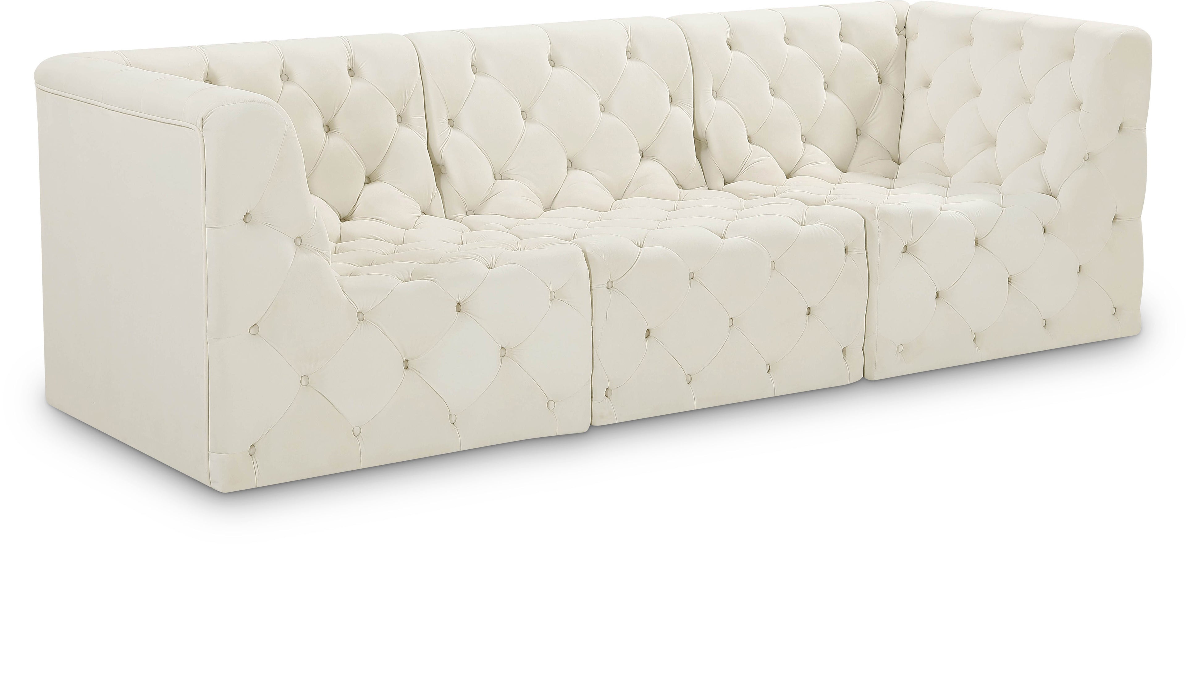 Tuft Velvet Modular Sofa