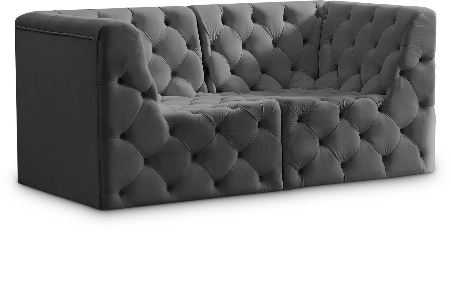 Tuft Velvet Modular Sofa