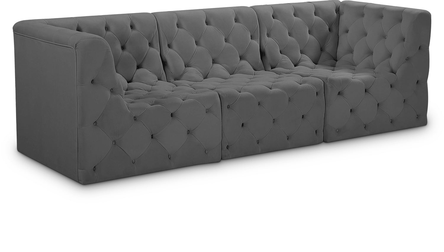 Tuft Velvet Modular Sofa