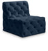 Tuft Velvet Armless Chair