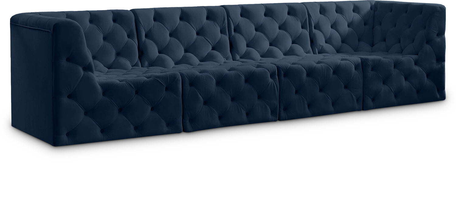 Tuft Velvet Modular Sofa