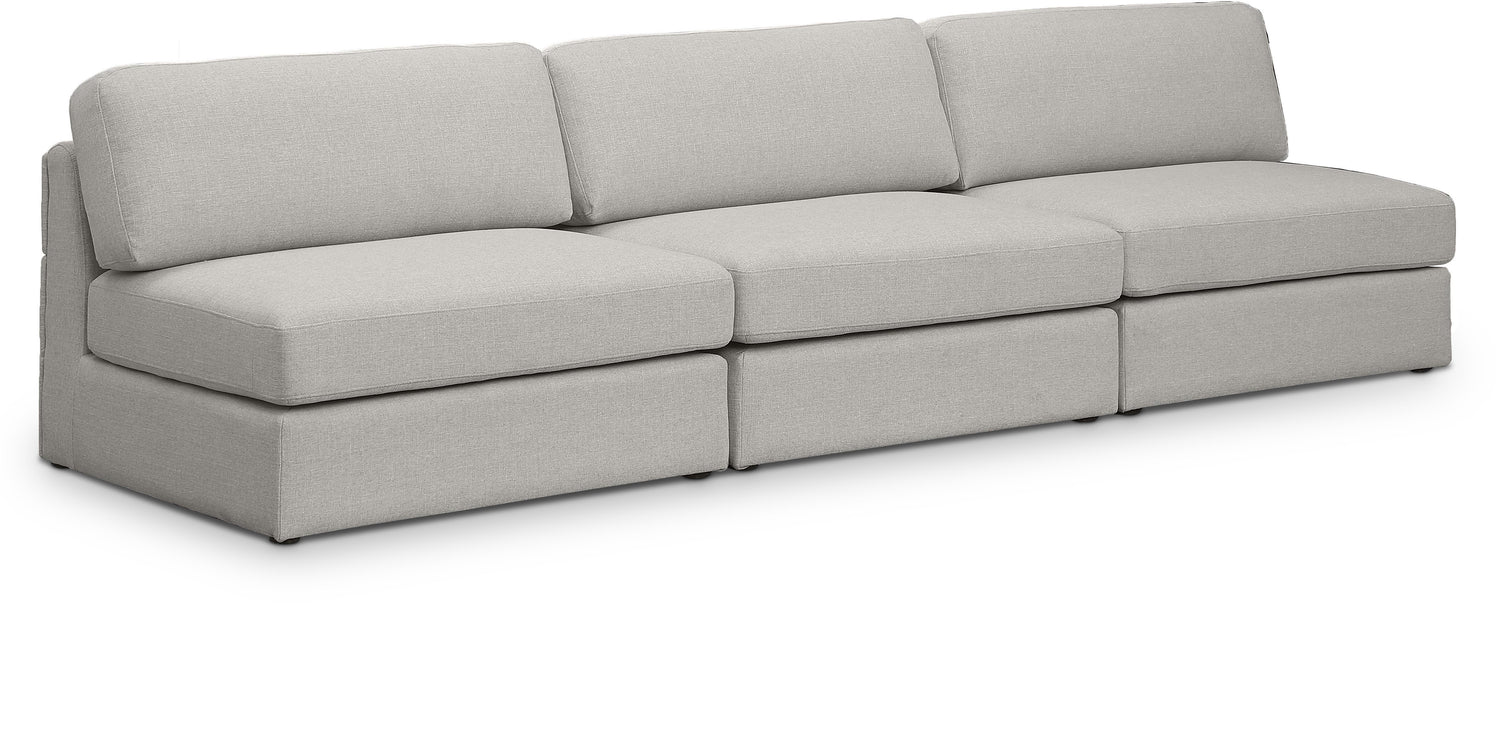 Beckham Durable Linen TextuFabric Modular Sofa