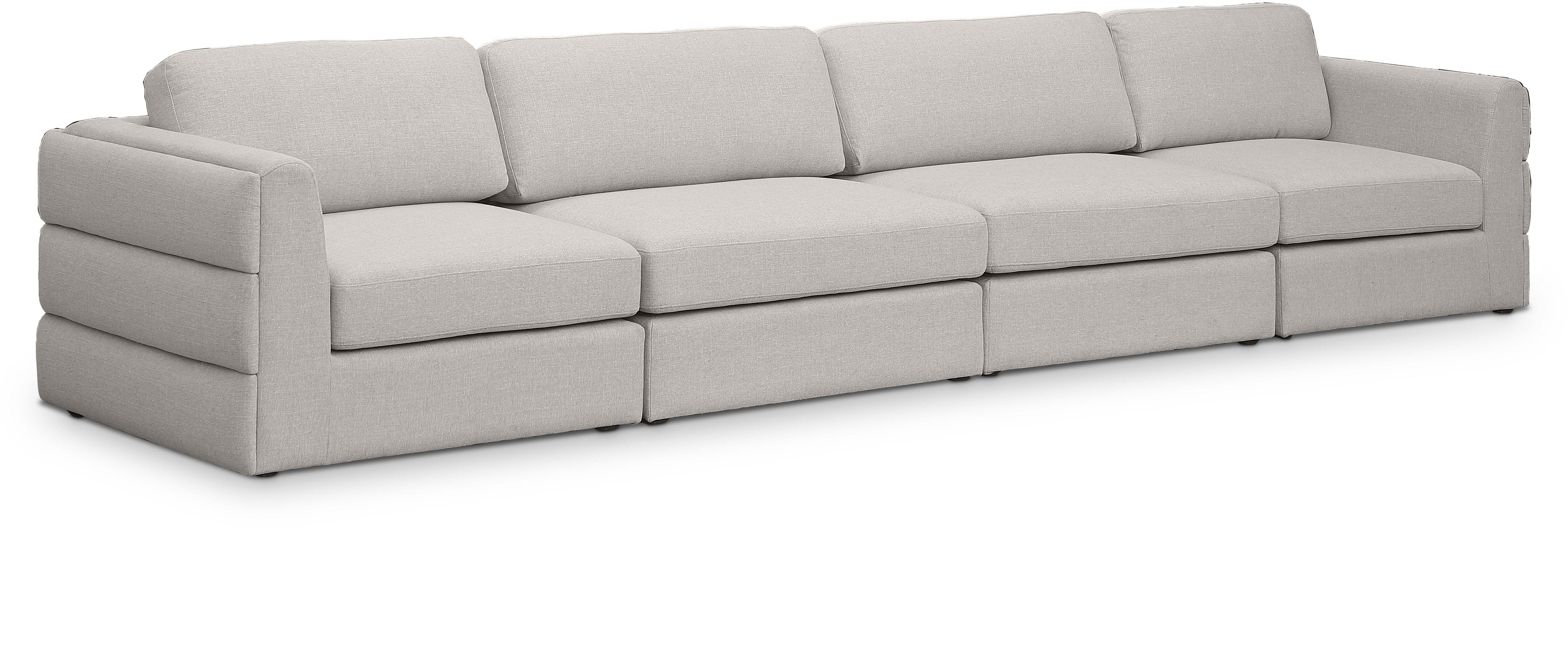 Beckham Durable Linen TextuFabric Modular Sofa